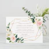 Geometrische Romance van de lente Kaart (Staand voorkant)