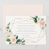 Geometrische Romance van de lente Kaart (Voorkant / Achterkant)