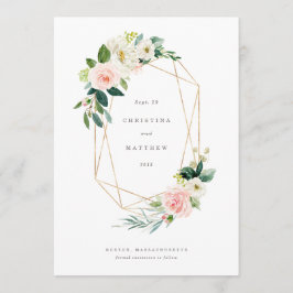 Geometrische Romance van de Lente sparen de Datum Menu
