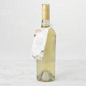 Geometrische Romance van de lente Welkome bottelaa Flessenhanger (Schuin)