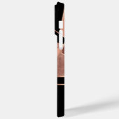 Geometrische Roos Gold en zwart Case-Mate iPhone Case (Achterkant / Links)