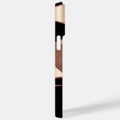 Geometrische Roos Gold en zwart Case-Mate iPhone Case (Achterkant / Rechts)