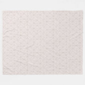 Geometrische Roos Gold Pattern Fleece Blanket Deken (Voorkant (Horizontaal))