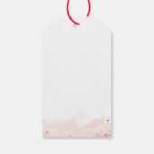 Geometrische roos Gold Waterverf Hartelijk dank Cadeaulabel (Achterkant)