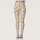 Geometrische Roos Liefde Leggings (Voorkant)