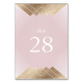 Geometrische Roos roze goudbruistocht Kaart (Voorkant)