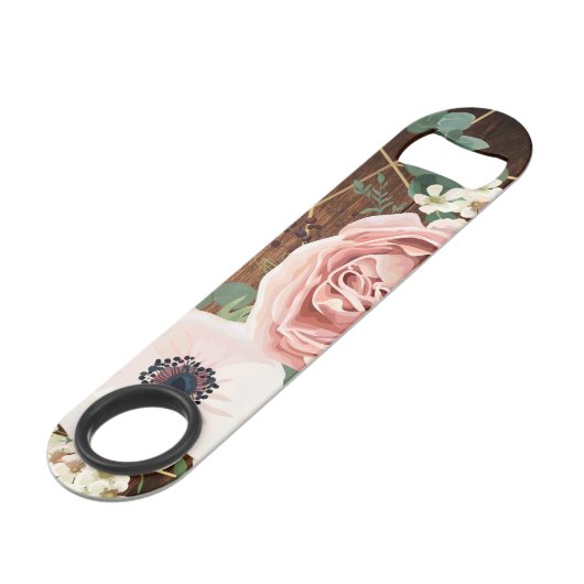 Geometrische Roos van de flesopening Speed Flessenopener (Voorkant Gekanteld)