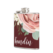 Geometrische Roos van de kolf Wijn Burg Heupfles (Links)