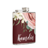 Geometrische Roos van de kolf Wijn Burg Heupfles (Rechts)