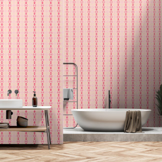 geometrische roze behang