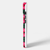 Geometrische roze en groene bloemen Case-Mate iPhone case (Achterkant / Links)