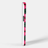 Geometrische roze en groene bloemen Case-Mate iPhone case (Achterkant / Rechts)