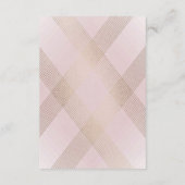 Geometrische roze Gatsby Wedding RSVP (Achterkant)