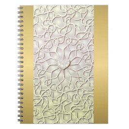 Geometrische Roze Gouden HART Patroon Notitieboek