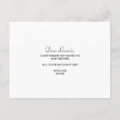 Geometrische Roze Gouden Lente Bloemenkind Uitnodiging Briefkaart (Achterkant)