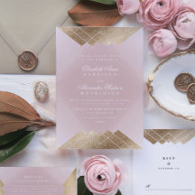 Geometrische roze goudmakerij