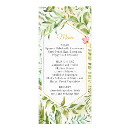 Geometrische roze groene gouden botanische stoffen reclamekaart