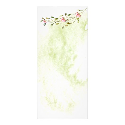 Geometrische roze groene gouden botanische stoffen reclamekaart (Achterkant)