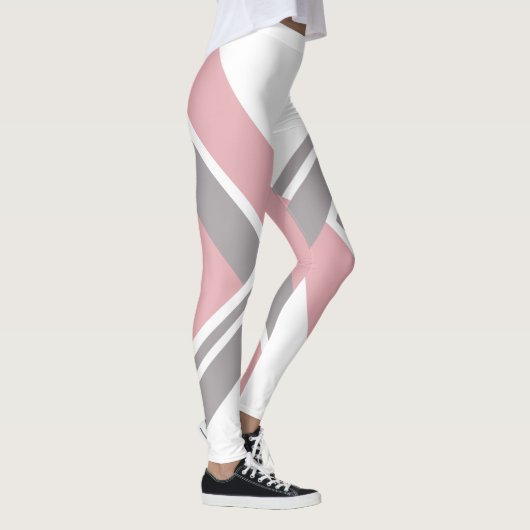 Geometrische roze leggings (Rechts)
