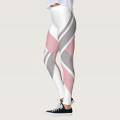 Geometrische roze leggings (Links)