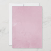 Geometrische Roze Lente Kersenbloesem Doop Kaart (Achterkant)