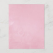 Geometrische roze lenteskers bloesem bruiloft flyer (Achterkant)