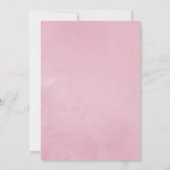 Geometrische roze lenteskers bloesem bruiloft kaart (Achterkant)