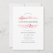 Geometrische roze lenteslauwkoorddouche kaart (Voorkant)