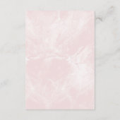 Geometrische Roze Marmeren Veiligheidsmaatregelen Informatiekaartje (Achterkant)