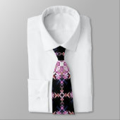 Geometrische roze Mode Stropdas (Gebonden)