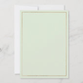 Geometrische roze munt rood goud bloemenbruiloft kaart (Achterkant)