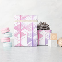 Geometrische Roze Paarse Raster Abstract Patroon