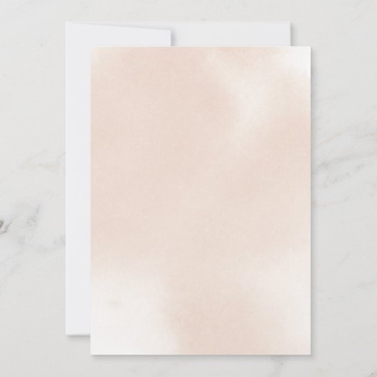 Geometrische roze Rose Brunch met de bride Shower Kaart (Achterkant)