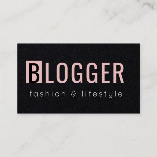 Geometrische roze roze minimalistische freelance b visitekaartje (Voorkant)