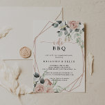 Geometrische roze roze roze I Do BBQ Engagement Pa Kaart<br><div class="desc">Deze geometrische roze roze "I Do"-uitnodiging van de BBQ-verlovingspartij is perfect voor een feestelijke verlovingspartij,  een repetitief diner,  een parendouche,  na een feestje of een bruiloft. Het ontwerp is voorzien van elegante roze roze waterverven en groene bladeren,  die goed zijn samengevoegd tot prachtige boekjes.</div>