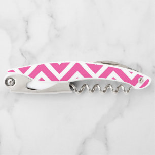 Geometrische roze stropen kurkentrekker