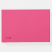 Geometrische Rozen Red Wedding Gastenboek (Achterkant)