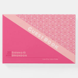 Geometrische Rozen Red Wedding Gastenboek