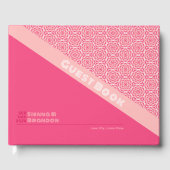 Geometrische Rozen Red Wedding Gastenboek (Voorkant)