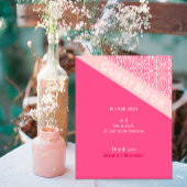 Geometrische Rozen Red Wedding Gastenboek Reclamebord Met Voetstuk