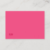 Geometrische Rozen Rode Bruiloft Behuizing Kaart (Achterkant)