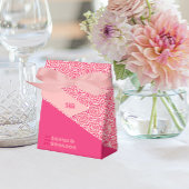 Geometrische Rozen Rode Bruiloft Favor Box Bedankdoosjes