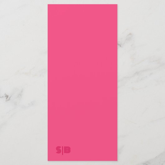 Geometrische Rozen Rode bruiloft Menu (Achterkant)