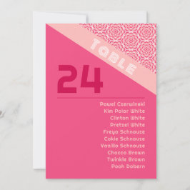 Geometrische Rozen Rood Bruiloft Zitkaarten Kaart