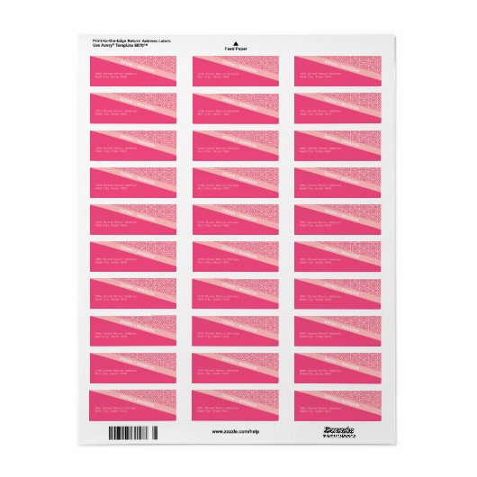 Geometrische Rozen Rood label (Full Sheet)