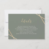 Geometrische RSVP-kaart RSVP Kaartje (Voorkant)