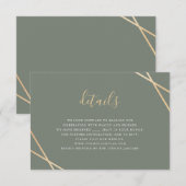 Geometrische RSVP-kaart RSVP Kaartje (Voorkant / Achterkant)