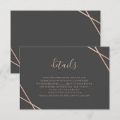 Geometrische RSVP-kaart RSVP Kaartje (Voorkant / Achterkant)