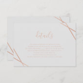 Geometrische RSVP-kaart RSVP Kaartje (Voorkant / Achterkant)