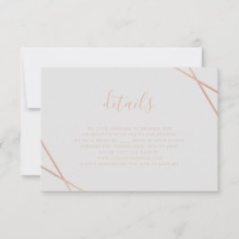 Geometrische RSVP-kaart RSVP Kaartje